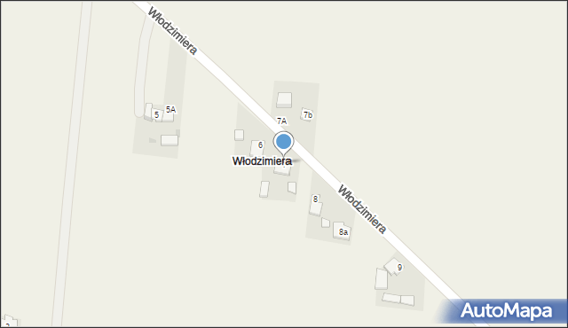 Włodzimiera, Włodzimiera, 7, mapa Włodzimiera