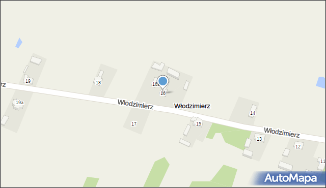 Włodzimierz, Włodzimierz, 16, mapa Włodzimierz