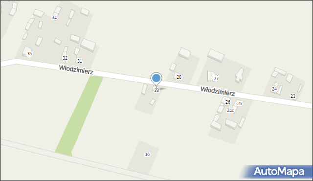 Włodzimierz, Włodzimierz, 33, mapa Włodzimierz