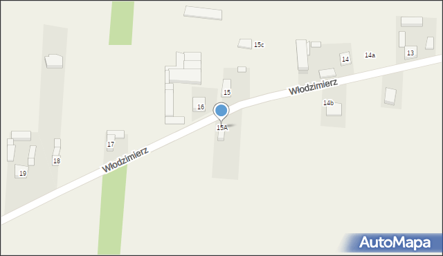 Włodzimierz, Włodzimierz, 15A, mapa Włodzimierz