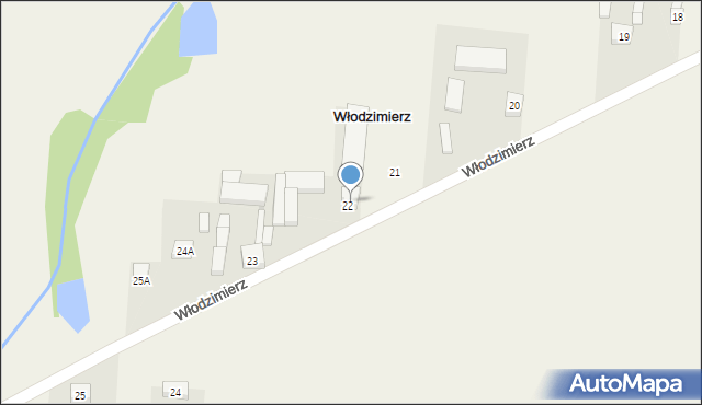 Włodzimierz, Włodzimierz, 22A, mapa Włodzimierz