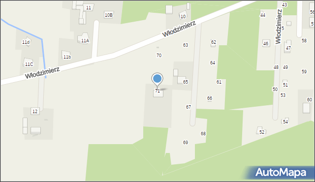 Włodzimierz, Włodzimierz, 71, mapa Włodzimierz
