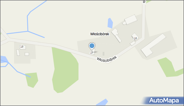 Włościbórek, Włościbórek, 17, mapa Włościbórek