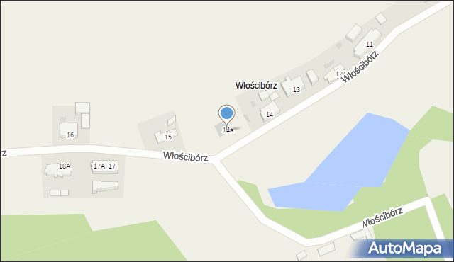 Włościbórz, Włościbórz, 14a, mapa Włościbórz