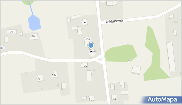 Włościbórz, Włościbórz, 25, mapa Włościbórz