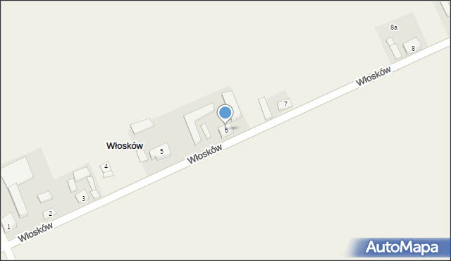 Włosków, Włosków, 6, mapa Włosków