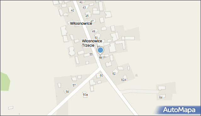 Włosnowice, Włosnowice, 56, mapa Włosnowice