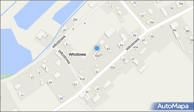 Włostowa, Włostowa, 62a, mapa Włostowa