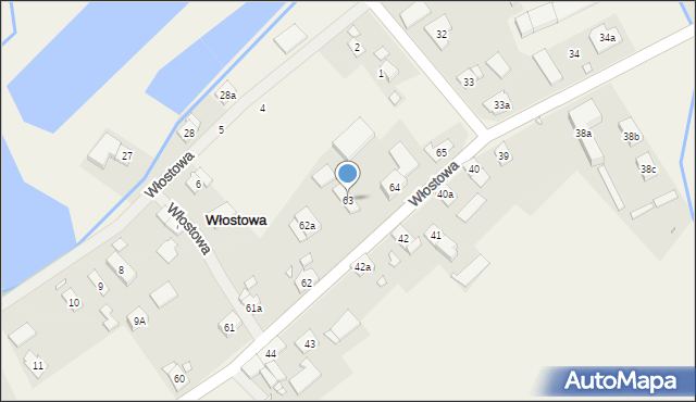 Włostowa, Włostowa, 63, mapa Włostowa