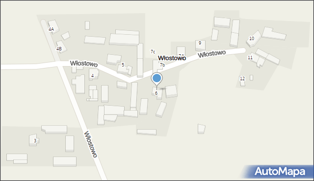 Włostowo, Włostowo, 7, mapa Włostowo