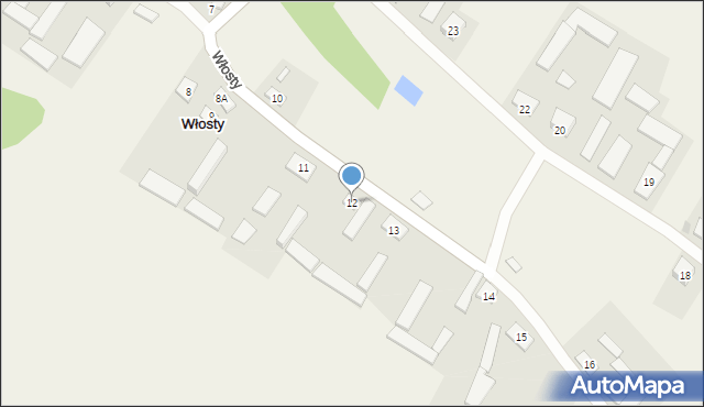 Włosty, Włosty, 12, mapa Włosty