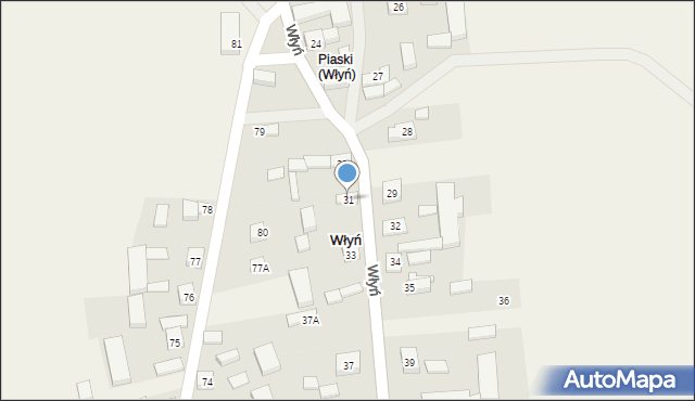 Włyń, Włyń, 31, mapa Włyń