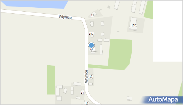 Włynice, Włynice, 15a, mapa Włynice