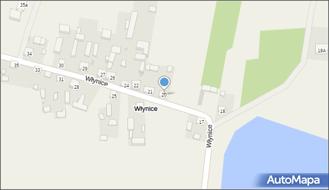 Włynice, Włynice, 20, mapa Włynice