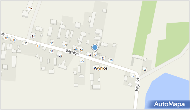 Włynice, Włynice, 22, mapa Włynice