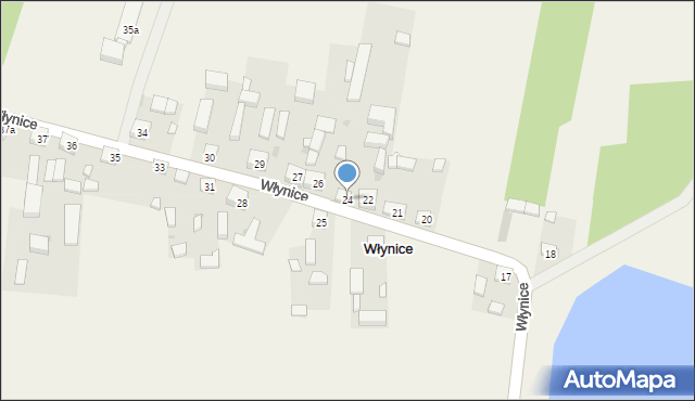 Włynice, Włynice, 24, mapa Włynice