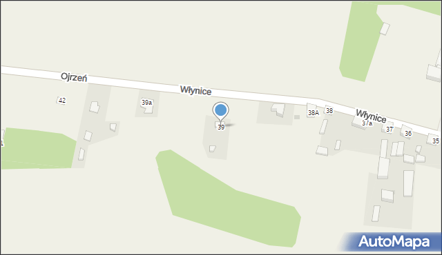 Włynice, Włynice, 39, mapa Włynice