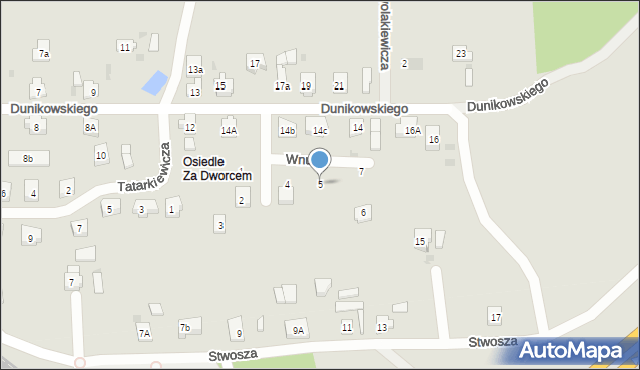 Kościerzyna, Wnuka Mariana, 5, mapa Kościerzyna