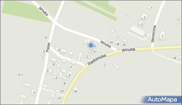 Solec nad Wisłą, Wnuka Jana, 21a, mapa Solec nad Wisłą