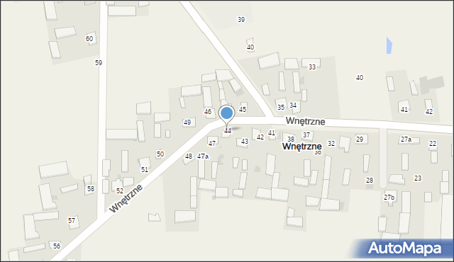 Wnętrzne, Wnętrzne, 44, mapa Wnętrzne