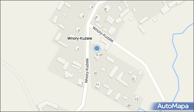 Wnory-Kużele, Wnory-Kużele, 7, mapa Wnory-Kużele