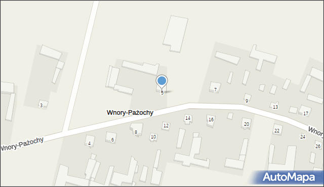 Wnory-Pażochy, Wnory-Pażochy, 5, mapa Wnory-Pażochy