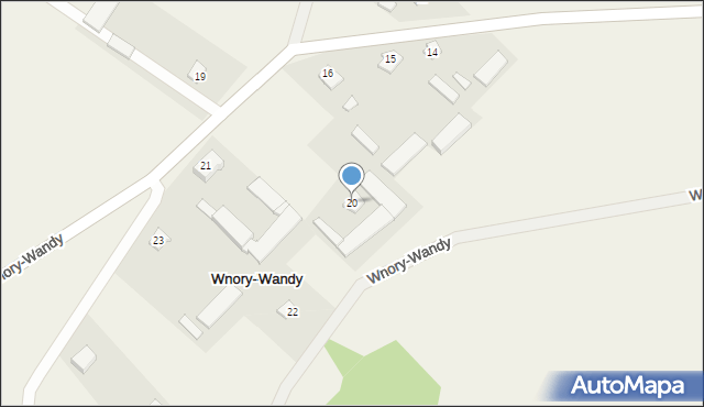 Wnory-Wandy, Wnory-Wandy, 20, mapa Wnory-Wandy