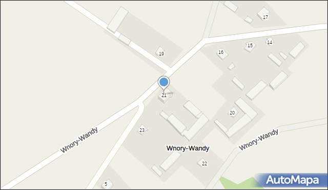 Wnory-Wandy, Wnory-Wandy, 21, mapa Wnory-Wandy