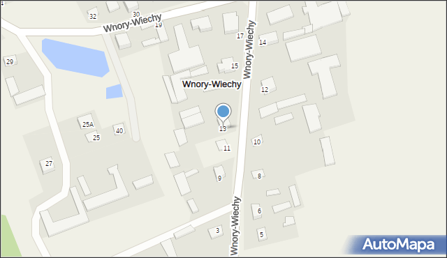 Wnory-Wiechy, Wnory-Wiechy, 13, mapa Wnory-Wiechy