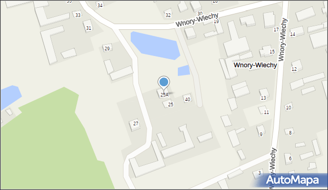 Wnory-Wiechy, Wnory-Wiechy, 25A, mapa Wnory-Wiechy