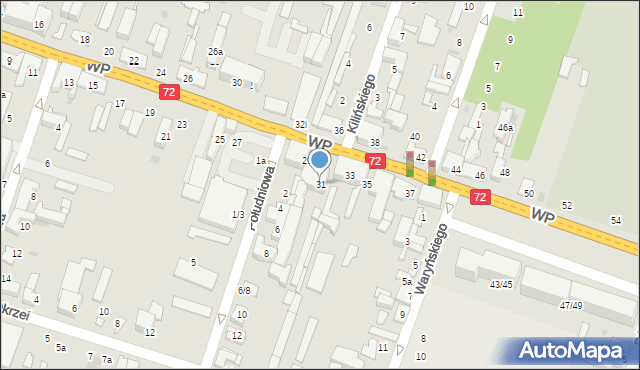 Aleksandrów Łódzki, Wojska Polskiego, 31, mapa Aleksandrów Łódzki