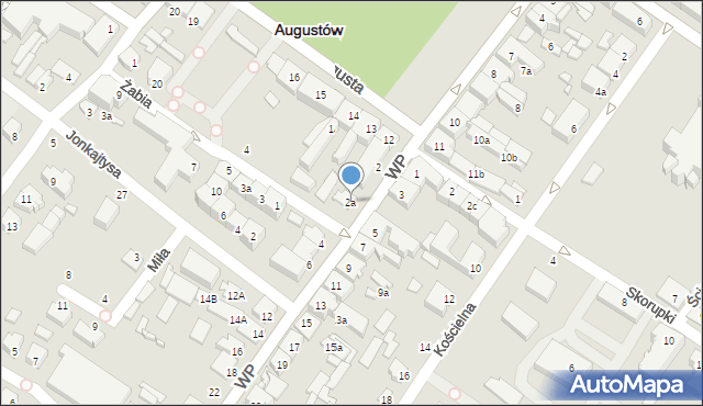 Augustów, Wojska Polskiego, 2a, mapa Augustów