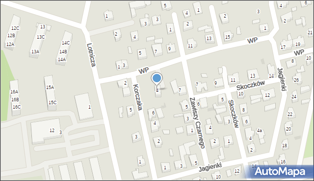 Babimost, Wojska Polskiego, 4, mapa Babimost