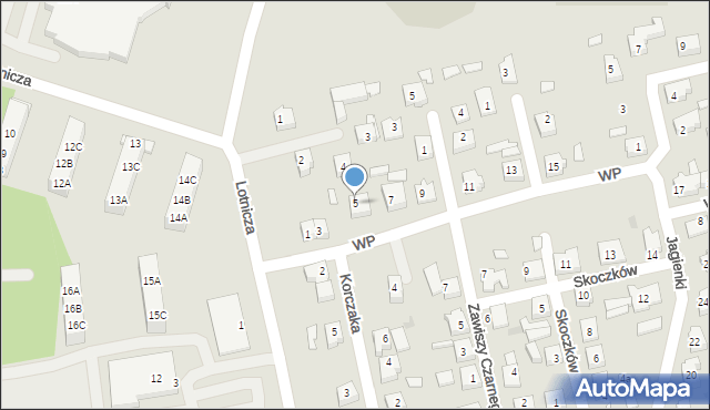 Babimost, Wojska Polskiego, 5, mapa Babimost