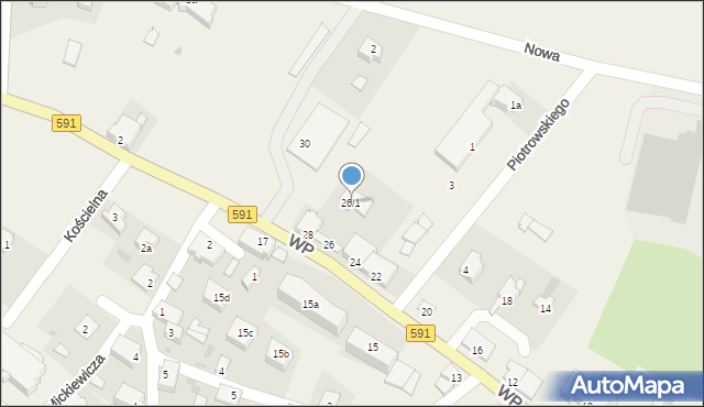 Barciany, Wojska Polskiego, 26/1, mapa Barciany