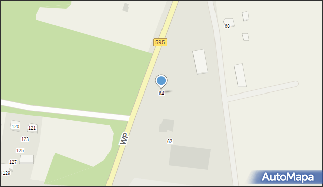 Barczewo, Wojska Polskiego, 64, mapa Barczewo