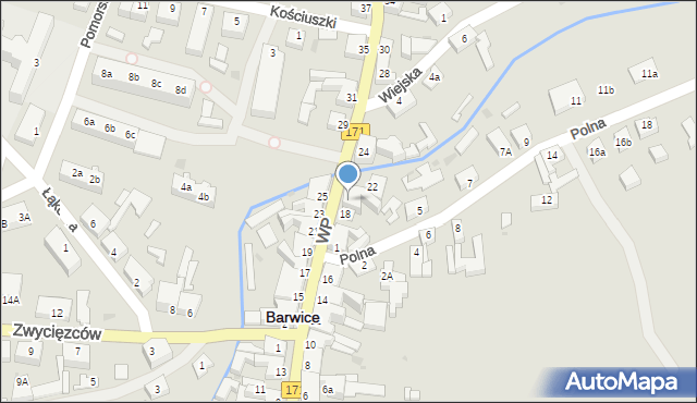 Barwice, Wojska Polskiego, 20, mapa Barwice