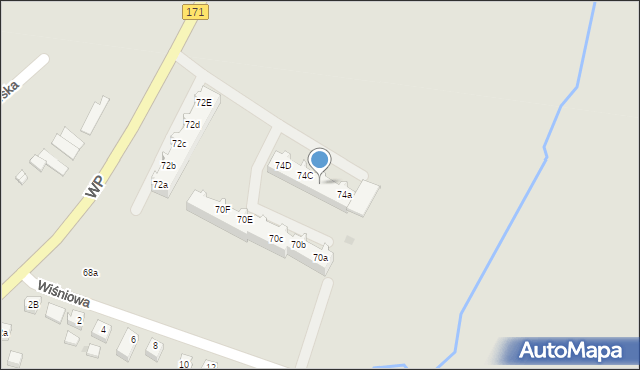 Barwice, Wojska Polskiego, 74b, mapa Barwice