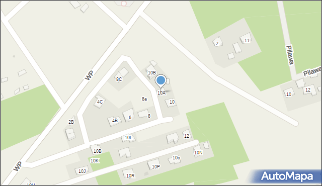 Białobrzegi, Wojska Polskiego, 10A, mapa Białobrzegi