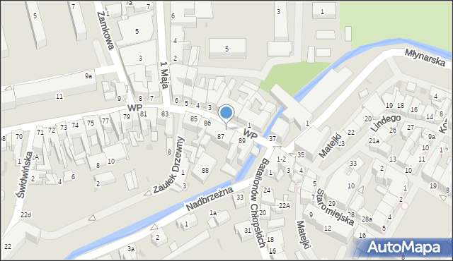 Białogard, Wojska Polskiego, 87/88, mapa Białogard