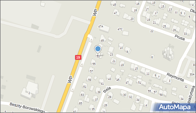Bielsk Podlaski, Wojska Polskiego, 53, mapa Bielsk Podlaski