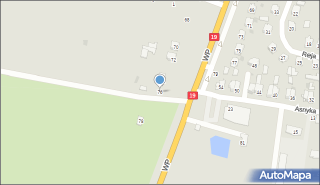 Bielsk Podlaski, Wojska Polskiego, 76, mapa Bielsk Podlaski