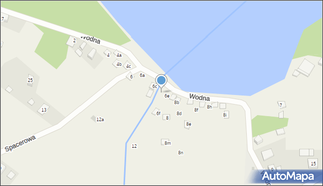 Błądzim, Wodna, 6d, mapa Błądzim