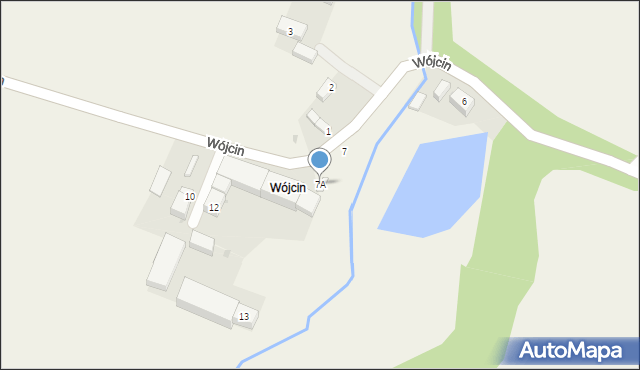 Błotnica, Wójcin, 7A, mapa Błotnica