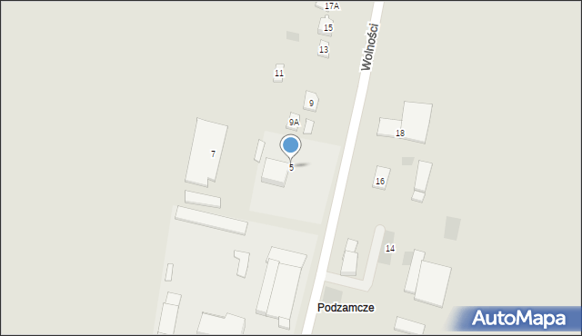 Bodzentyn, Wolności, 5, mapa Bodzentyn