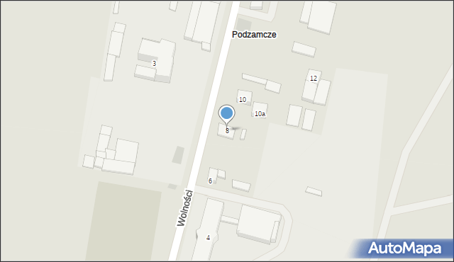 Bodzentyn, Wolności, 8, mapa Bodzentyn