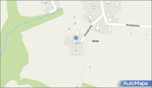 Bolechowice, Wolańska, 21, mapa Bolechowice