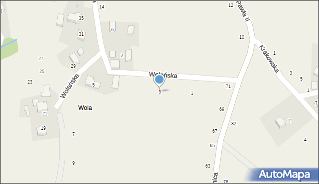 Bolechowice, Wolańska, 3, mapa Bolechowice