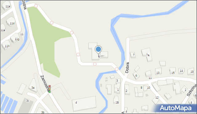 Bolszewo, Wodna, 5, mapa Bolszewo