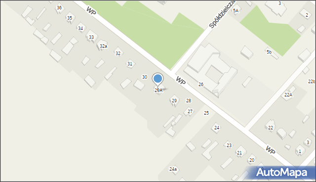 Borki, Wojska Polskiego, 29A, mapa Borki